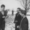 Klasa XI w roku 1965. Od lewej Edek Kołtun-Karewicz,Edek Furs, Janek Kochanowski, Kazio Góralewski